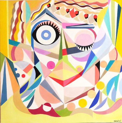 Pierrot by Catherine Sénéchal, Painting for Sale on Select