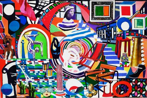 Palais de Tokyo by Catherine Sénéchal, Painting for Sale on Select
