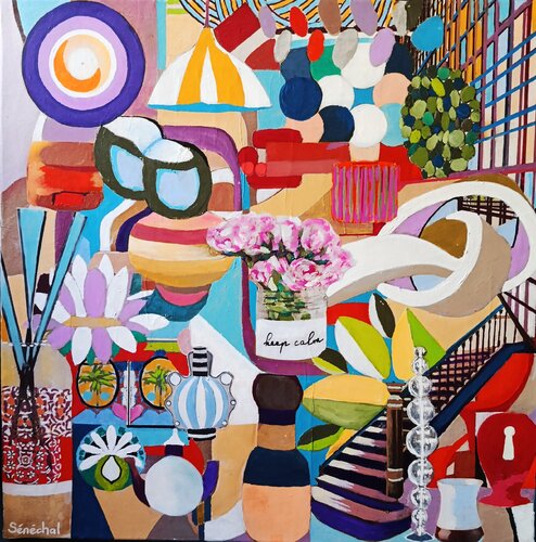 Atelier d'artiste by Catherine Sénéchal, Painting for Sale on Select
