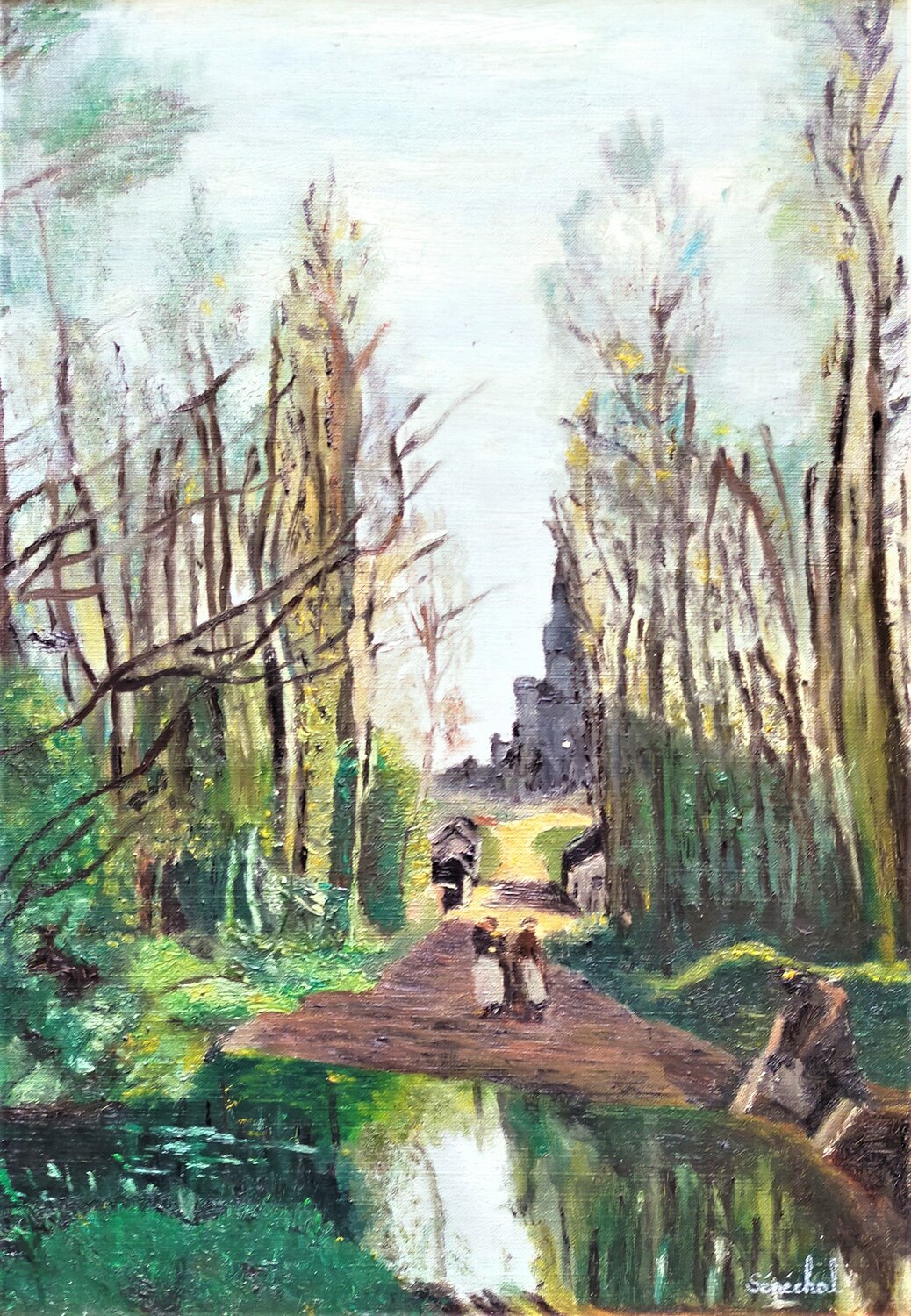 La mare au diable Catherine Sénéchal Original painting for sale