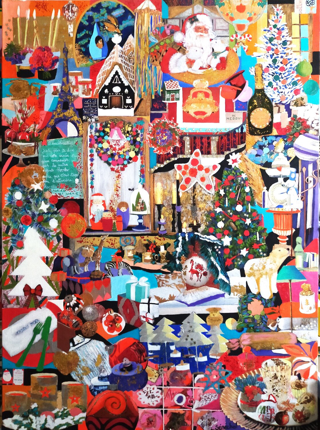 Christmas Time Catherine Sénéchal Original painting for sale