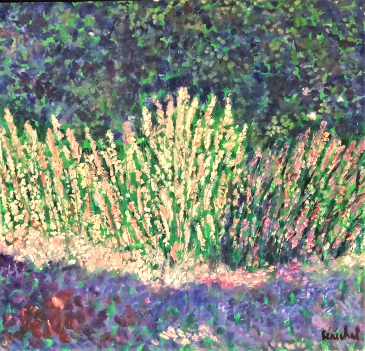Lavandes Catherine Sénéchal Original painting for sale