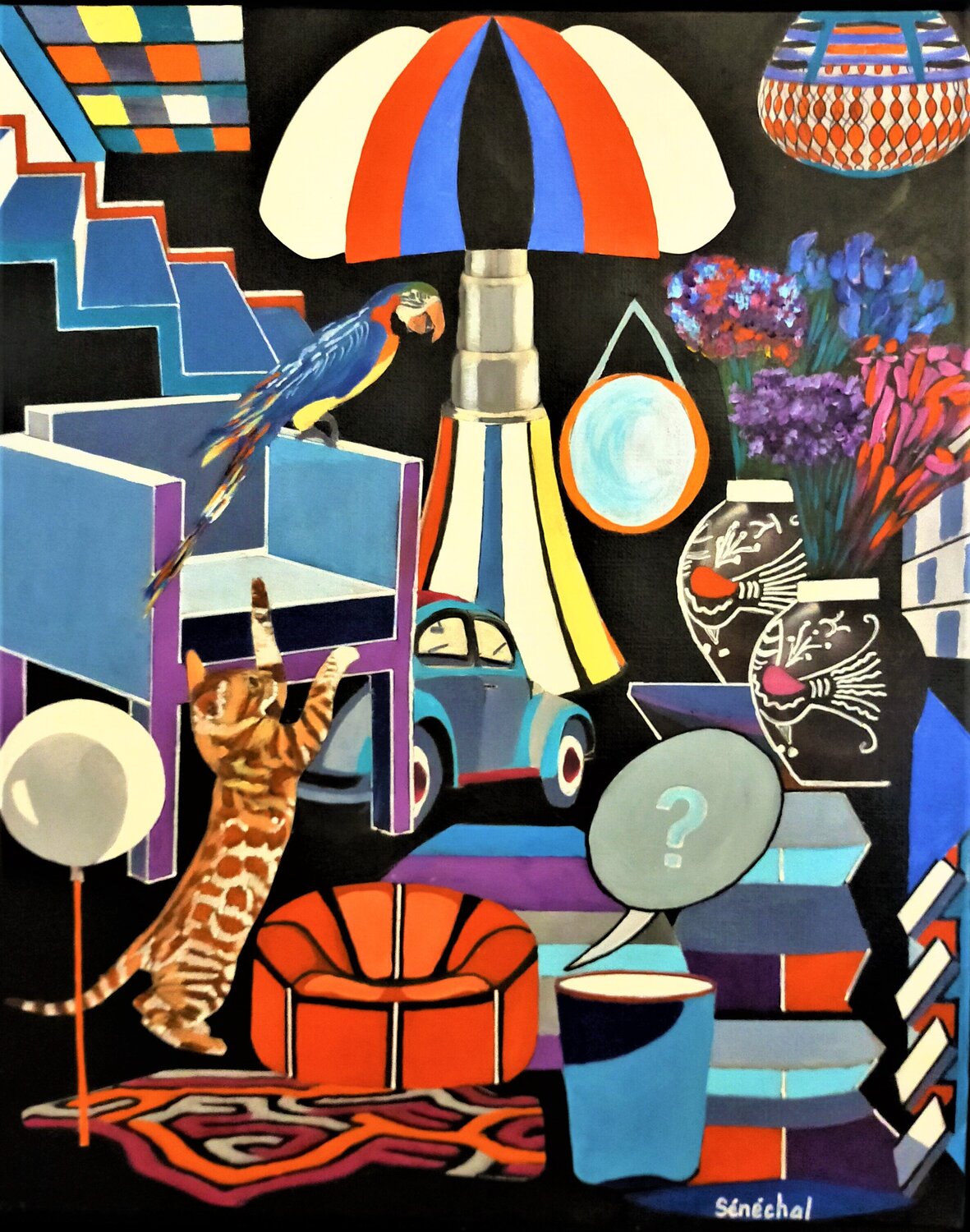 Culbuto Catherine Sénéchal Original painting for sale