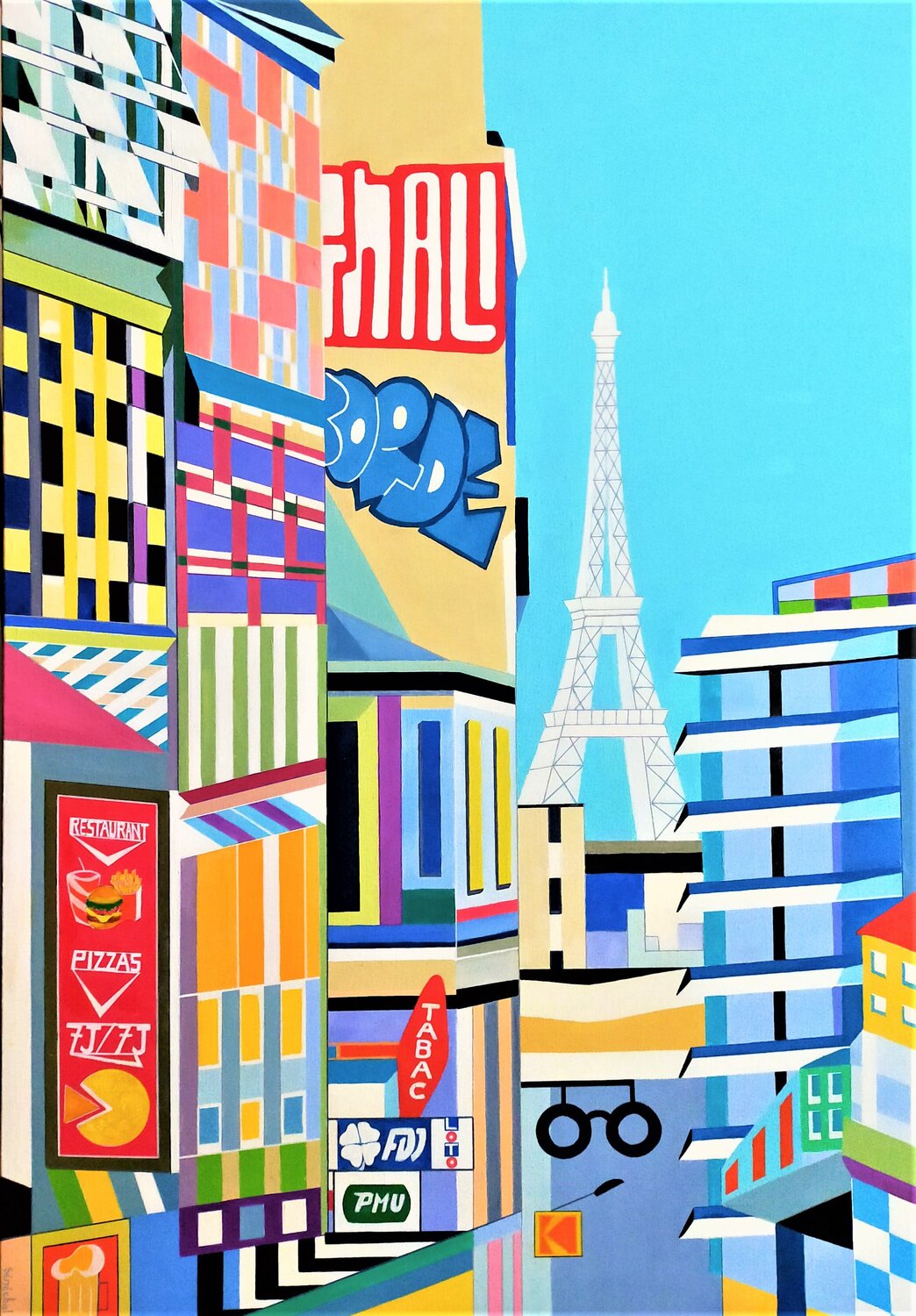 Belleville Catherine Sénéchal Original painting for sale