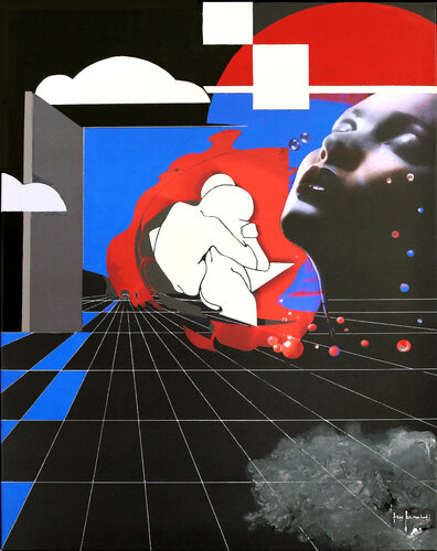 VARIAZIONE SU TEMA AMANTI - tela by Ezio Ranaldi, Painting for Sale on Select