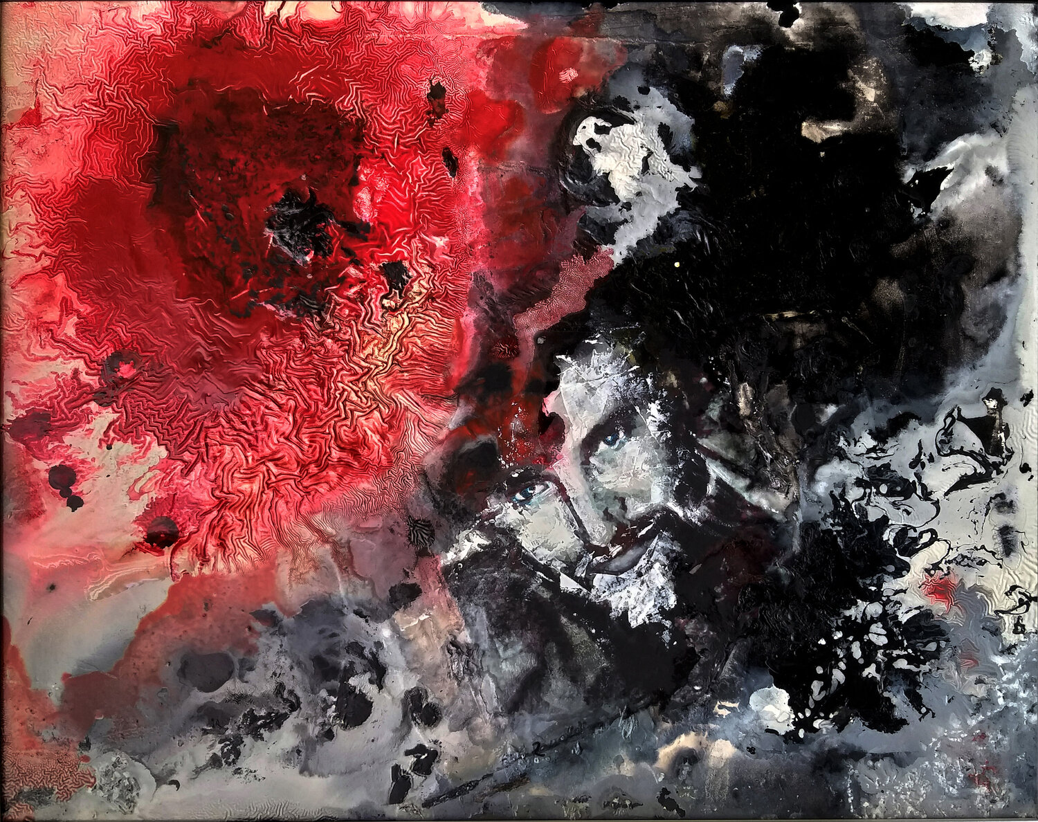UNO SGUARDO VERSO L'IGNOTO - pannello rigido Ezio Ranaldi Original painting for sale
