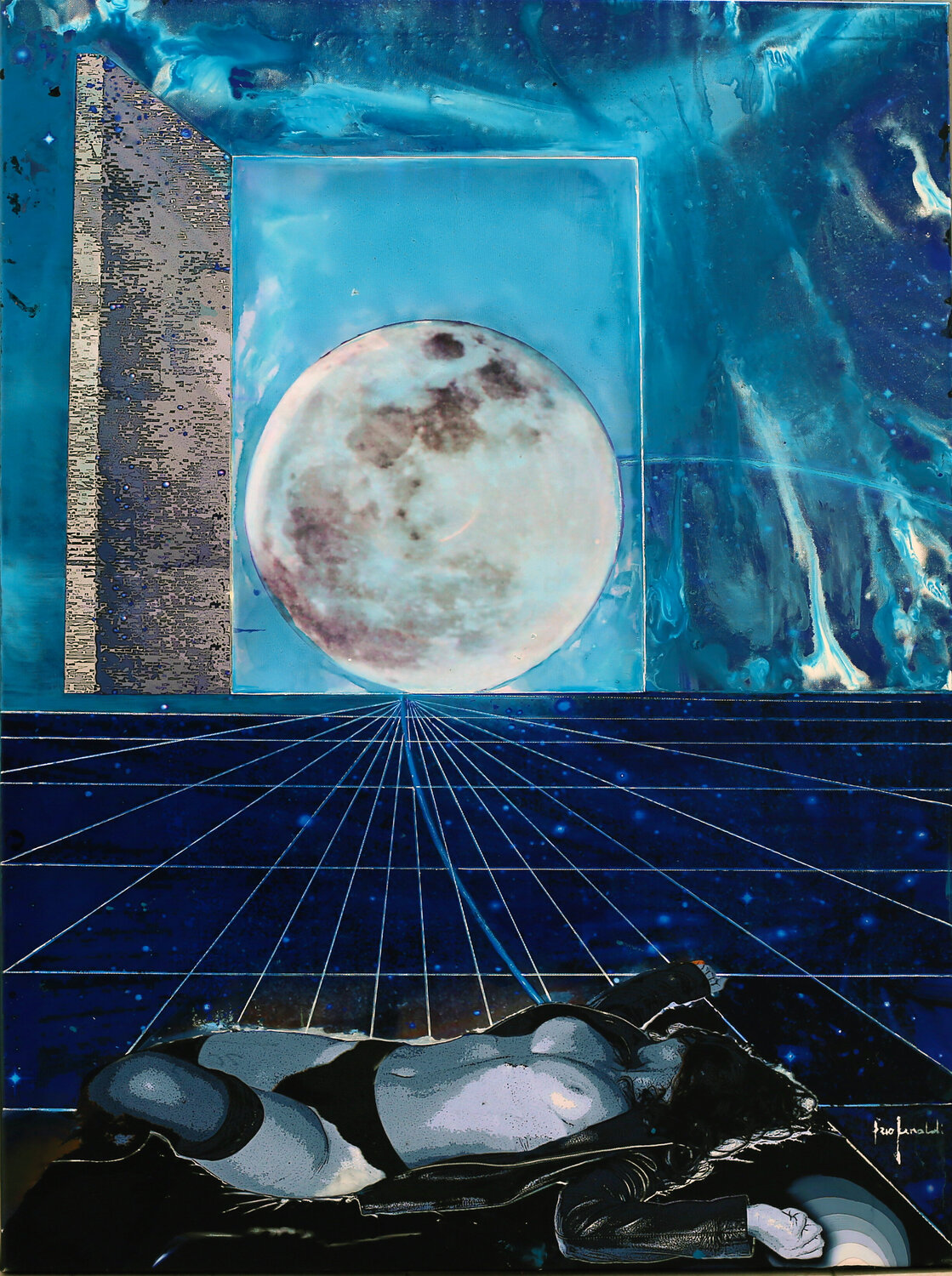 RIFLESSI DI LUNA - tela Ezio Ranaldi Original painting for sale