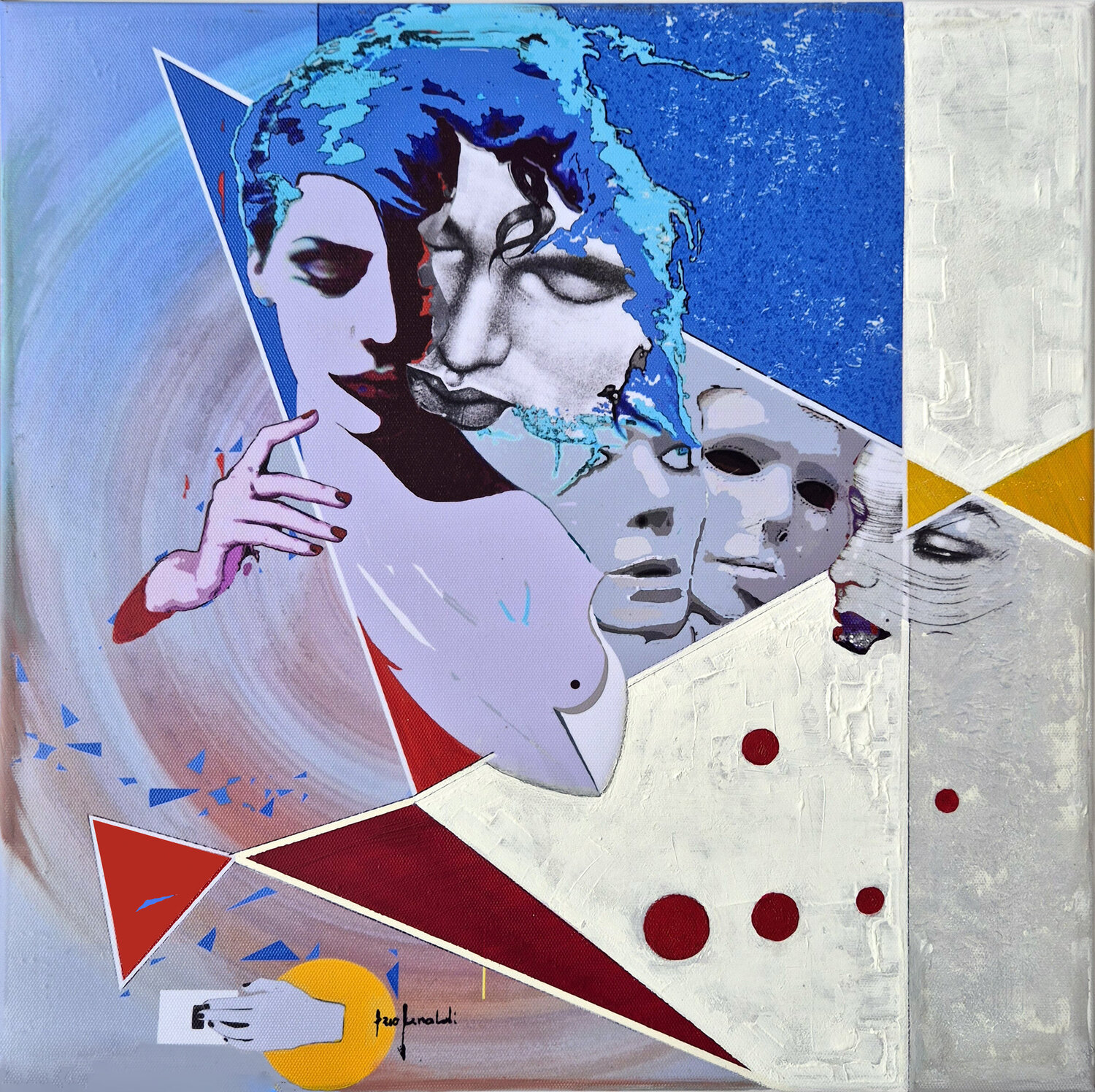 PENSIERI IN LIBERTA' - tela Ezio Ranaldi Original painting for sale