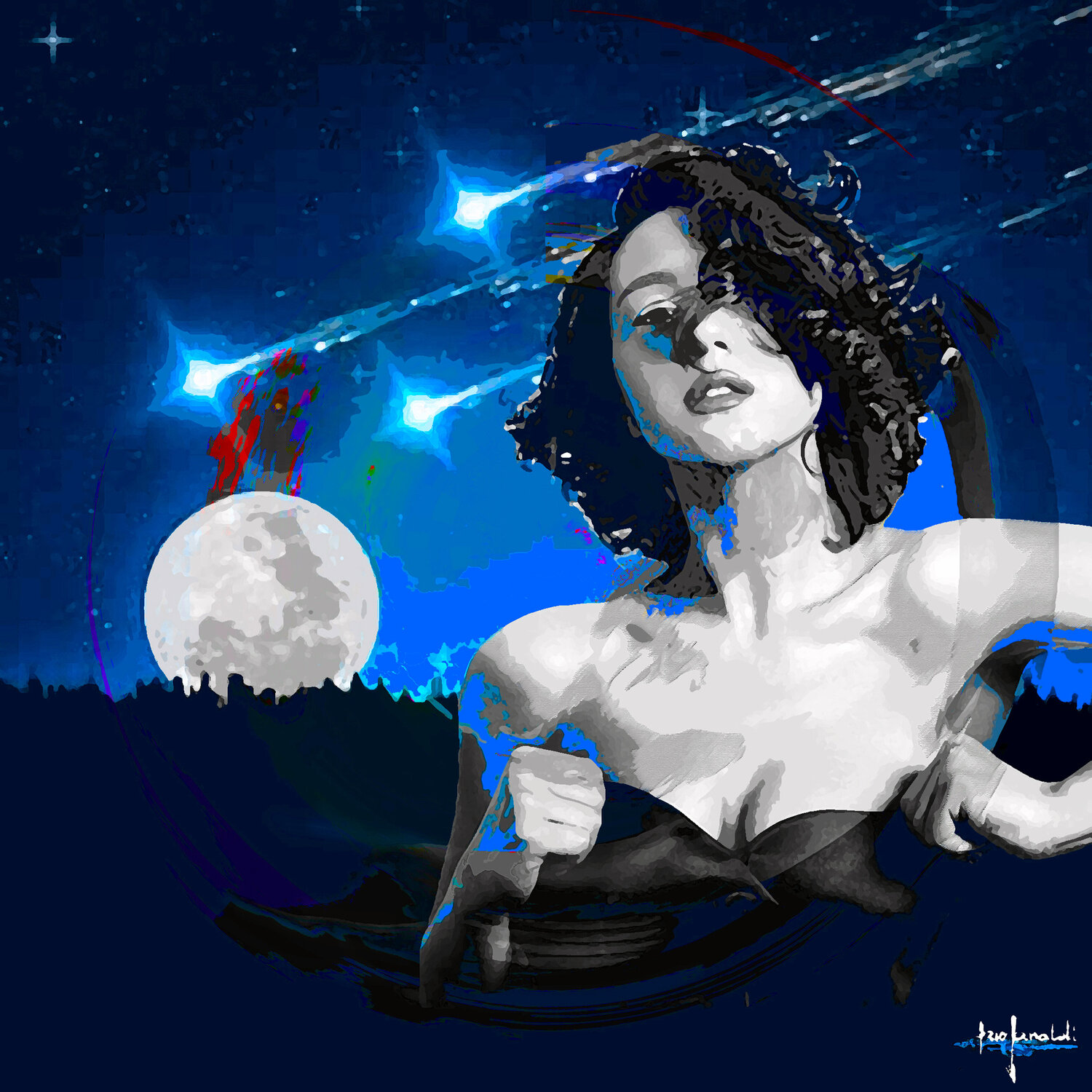 METEORE SU KATIA - tela Ezio Ranaldi Original painting for sale
