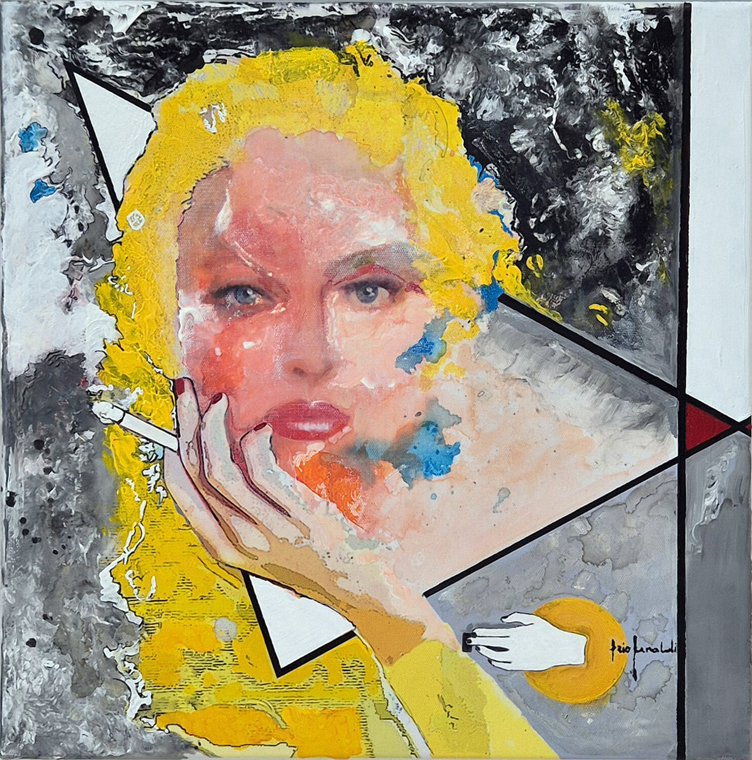 L'INTERRUTTORE - tela Ezio Ranaldi Original painting for sale