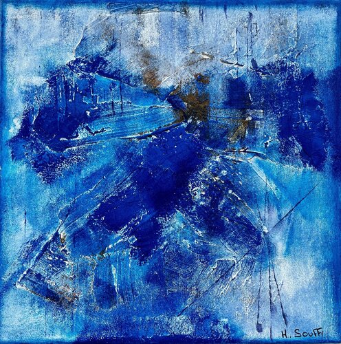 Macule de bleu by Hervé Souffi, Painting for Sale on Select