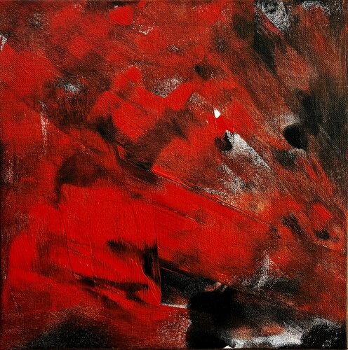 Enigme rouge by Hervé Souffi, Painting for Sale on Select