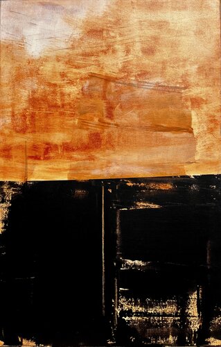 désert noir by Hervé Souffi, Painting for Sale on Select