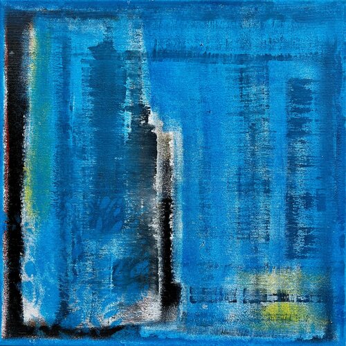 Maxi tête dans le bleu profond by Hervé Souffi, Painting for Sale on Select