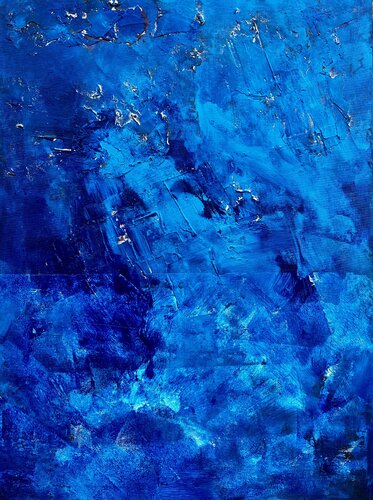 Profondeur azur by Hervé Souffi, Painting for Sale on Select