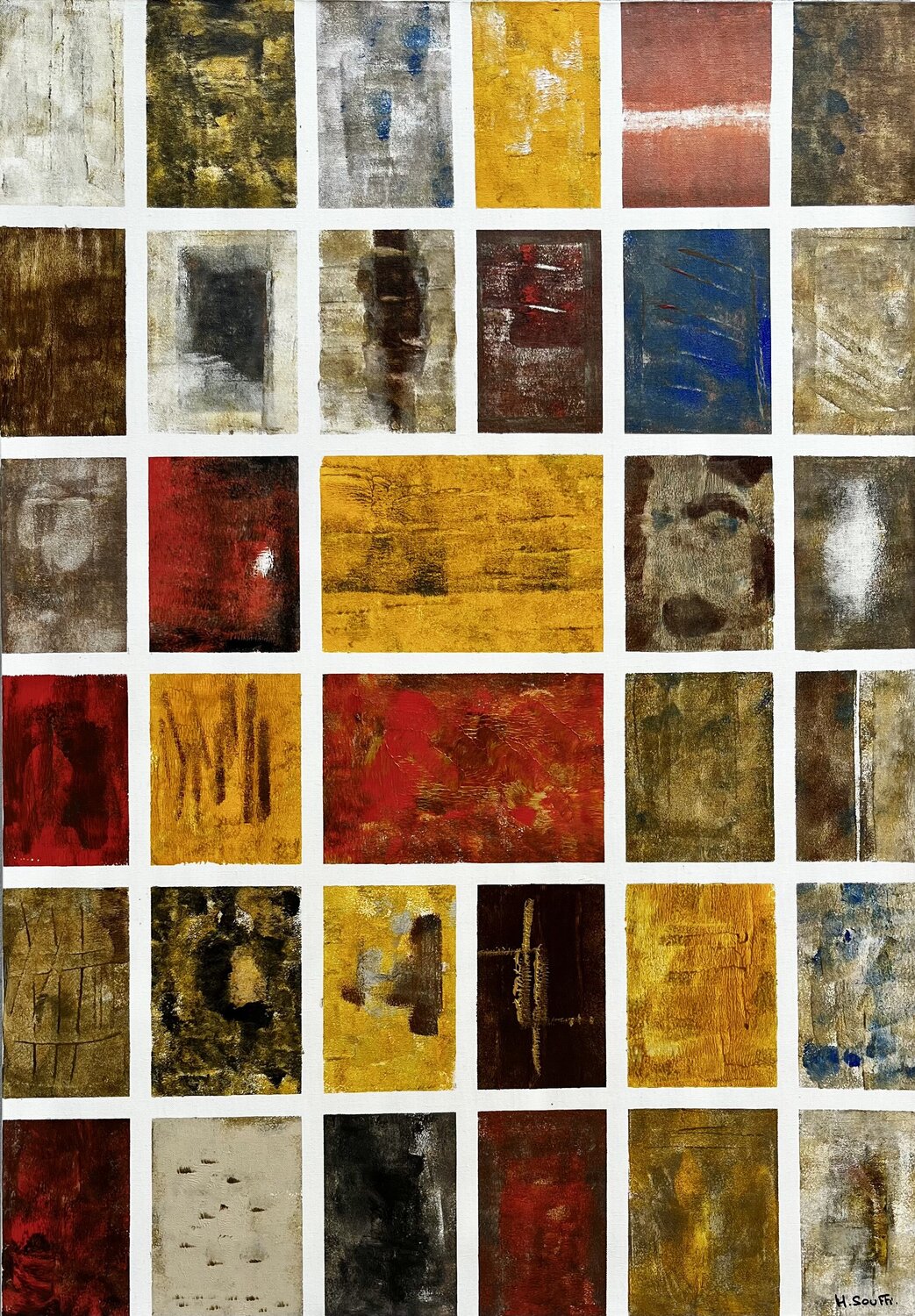 Une succession d'images Hervé Souffi Original painting for sale