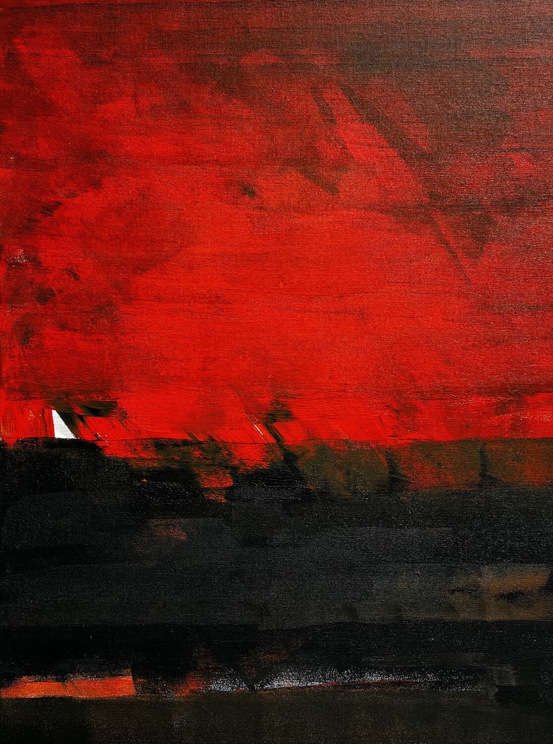 Dualité ardente Hervé Souffi Original painting for sale