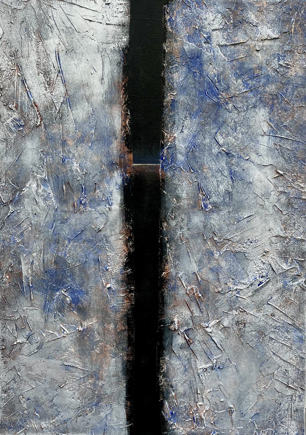 Eclipse d'azur Hervé Souffi Original painting for sale