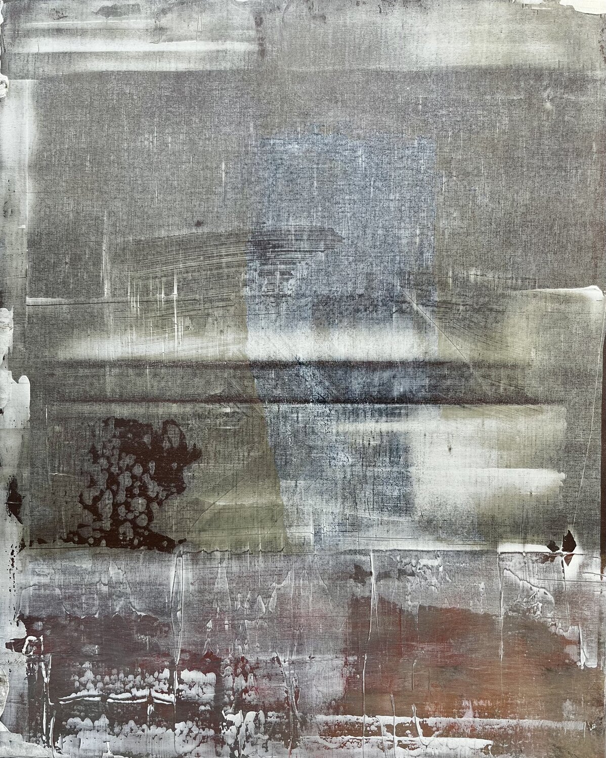 Monolithe II Hervé Souffi Original painting for sale