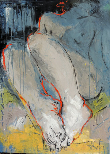 INTIMITÉ III by Nadine Defer, Painting for Sale on Select