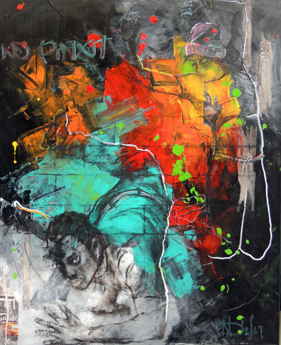 BATTLE by Nadine Defer, Painting for Sale on Select