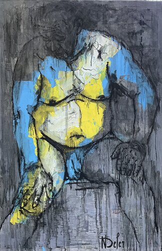 Le poids de l’âge ou la force de l’âge by Nadine Defer, Painting for Sale on Select
