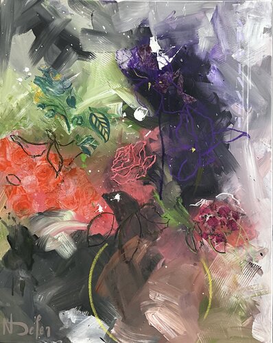 LE JARDIN by Nadine Defer, Painting for Sale on Select