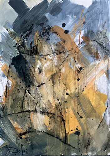 Et le temps s’arrête ! by Nadine Defer, Painting for Sale on Select