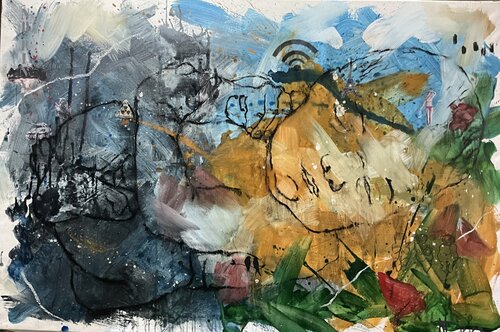 « A l’origine … » by Nadine Defer, Painting for Sale on Select