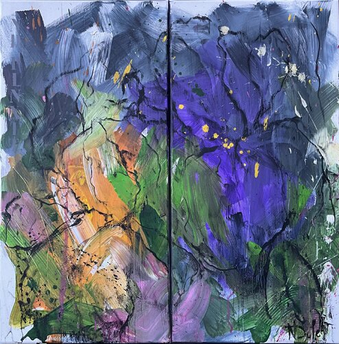 IRIS by Nadine Defer, Painting for Sale on Select