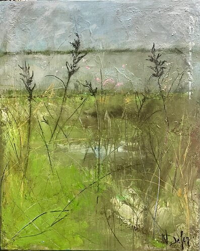 ENTRE CALME ET TEMPÊTE by Nadine Defer, Painting for Sale on Select