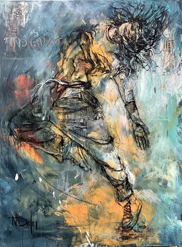 L'ÉLAN by Nadine Defer, Painting for Sale on Select