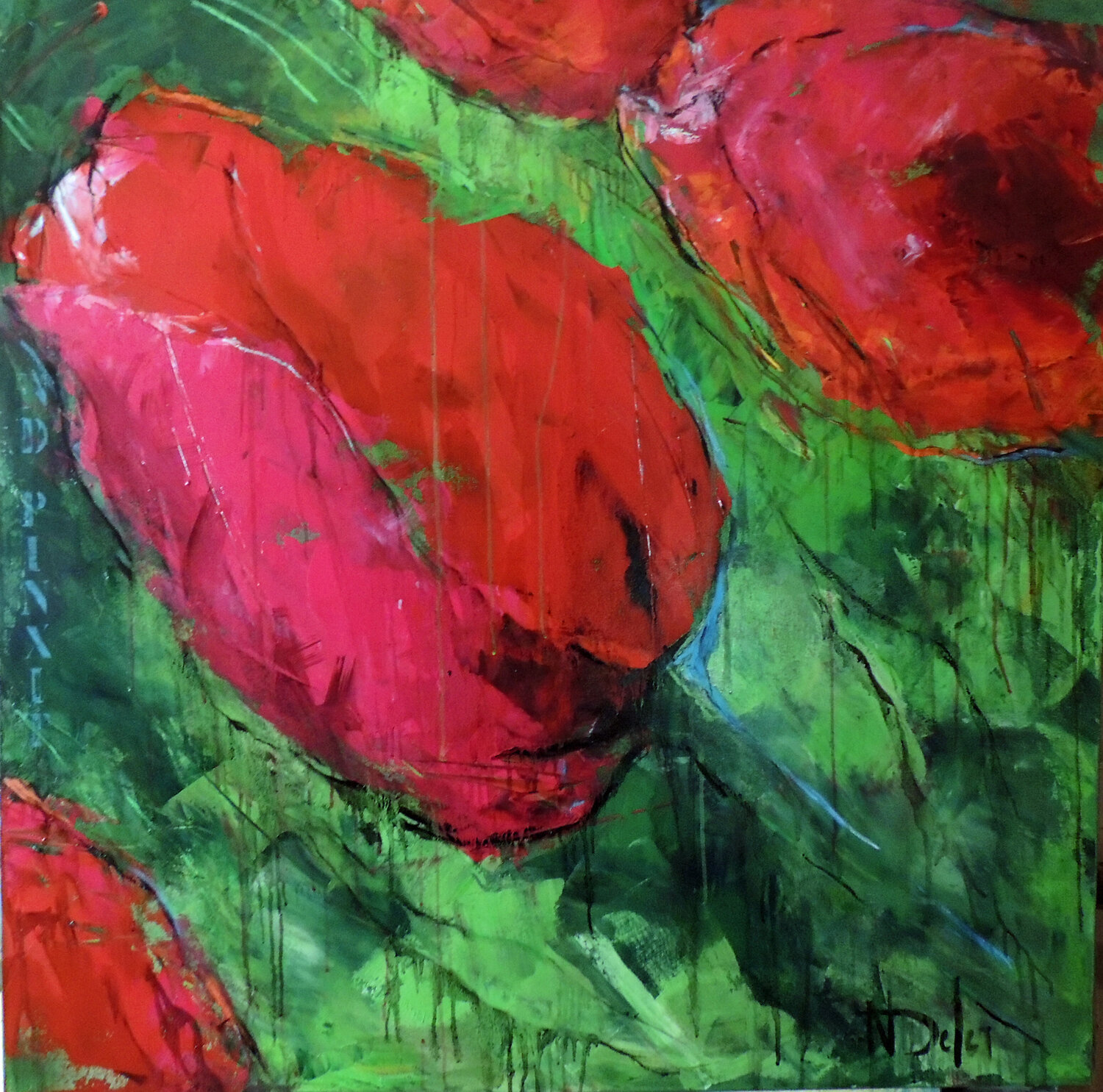 TOUT UN POÈME ! Nadine Defer Original painting for sale