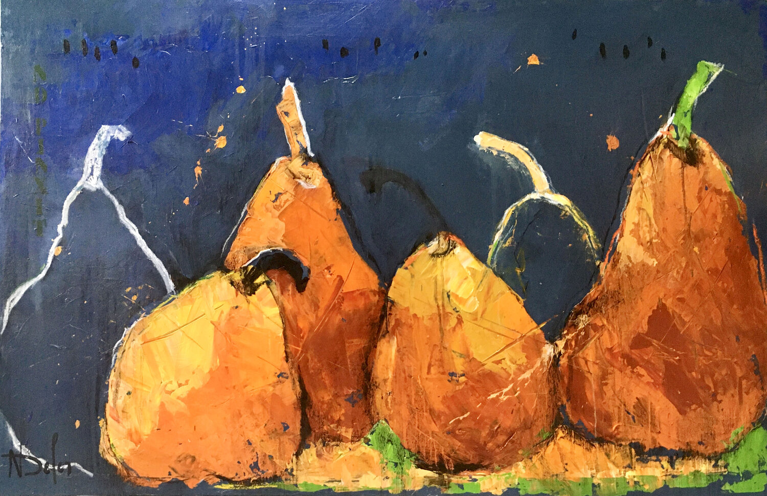 CONVERSATION Nadine Defer Original painting for sale