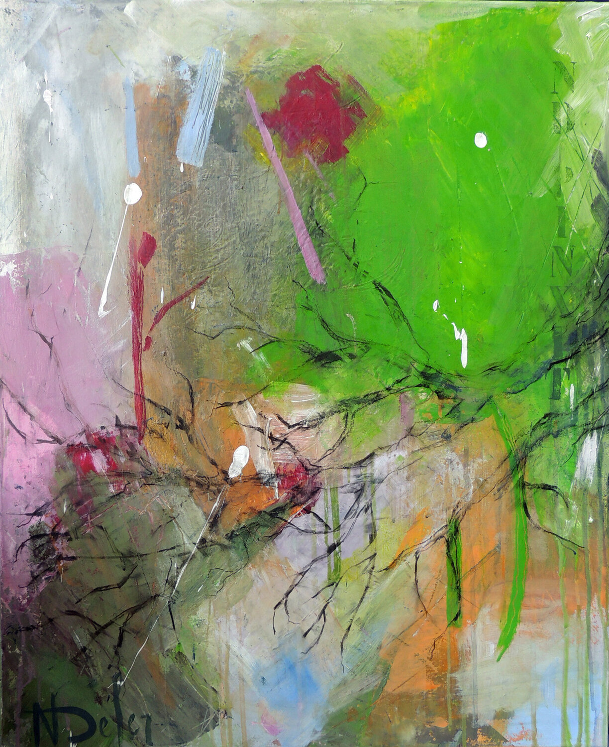 ALLONS PRENDRE L'AIR ! Nadine Defer Original painting for sale