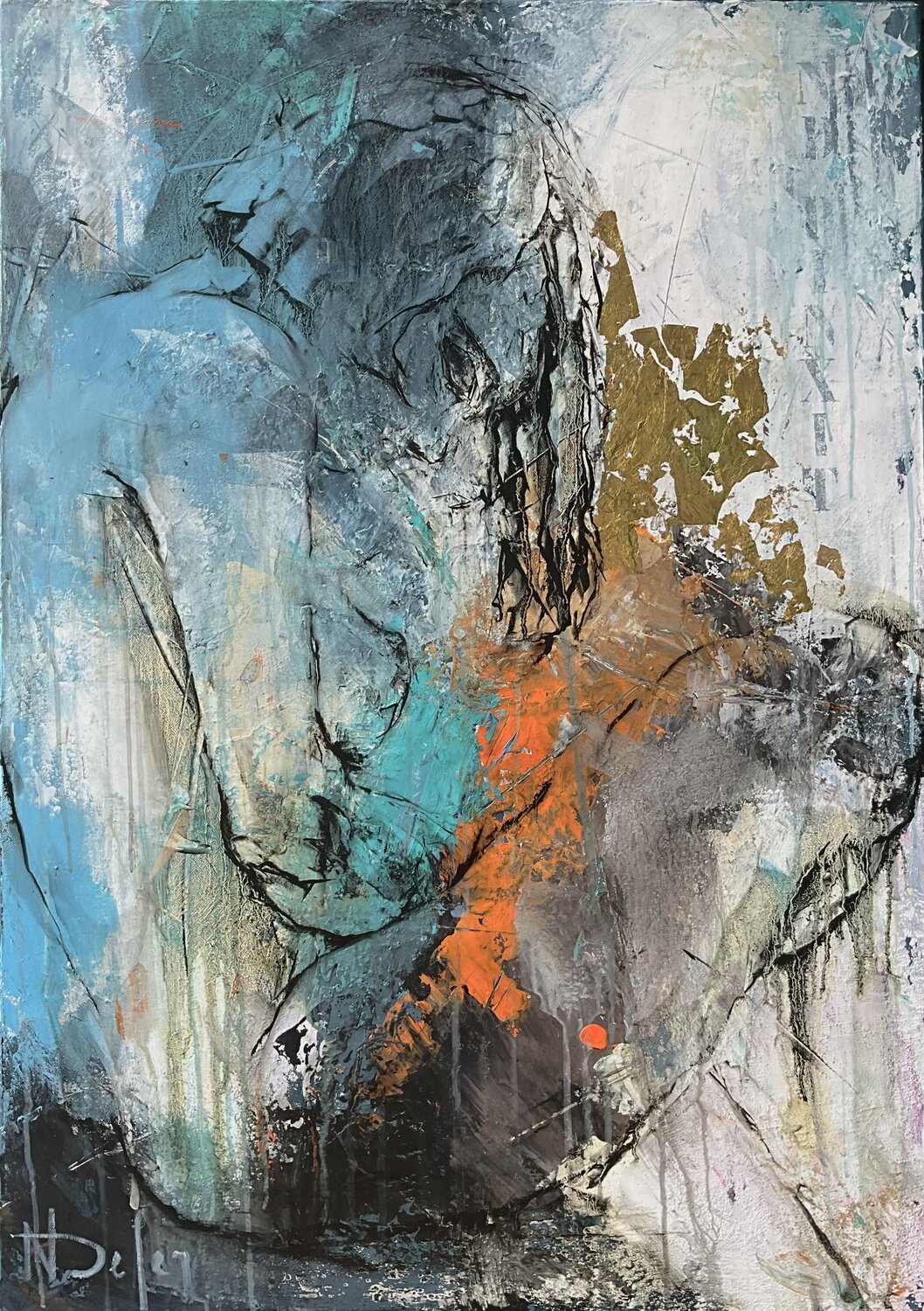 Besoin de sérénité Nadine Defer Original painting for sale