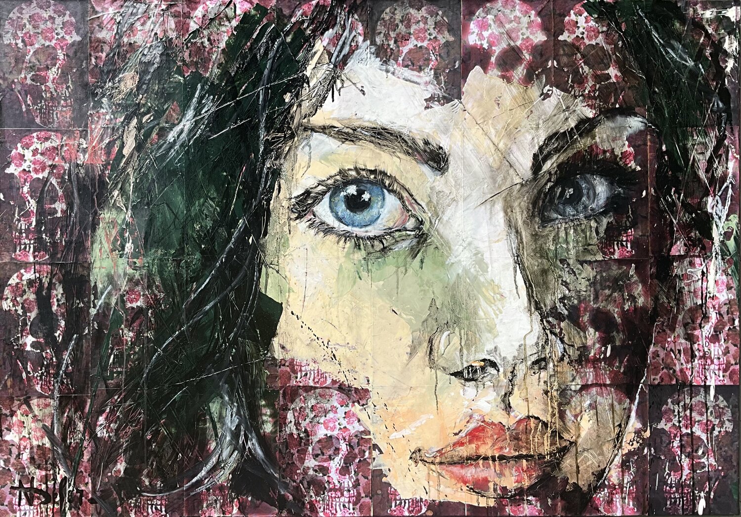 Regard des ombres Nadine Defer Original painting for sale