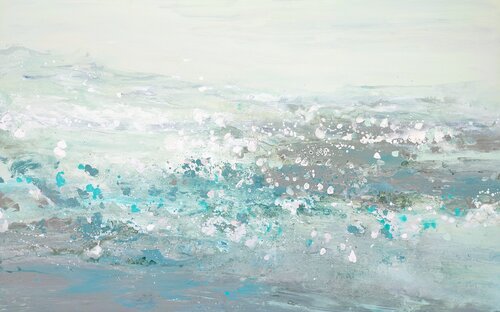 Silencios entre el viento y el mar by Laura Alonso, Painting for Sale on Select