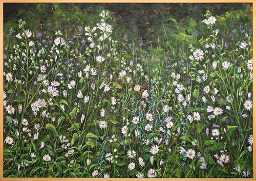 Occhi Rosa by Piero Casarin, Painting for Sale on Select