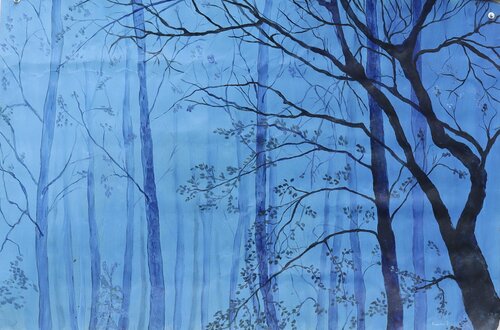 "Blu" by Piero Casarin, Painting for Sale on Select