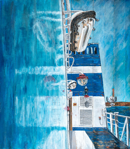 "Tornando da Carloforte"     Isola di San Pietro Cagliari Sardegna Italy by Piero Casarin, Painting for Sale on Select