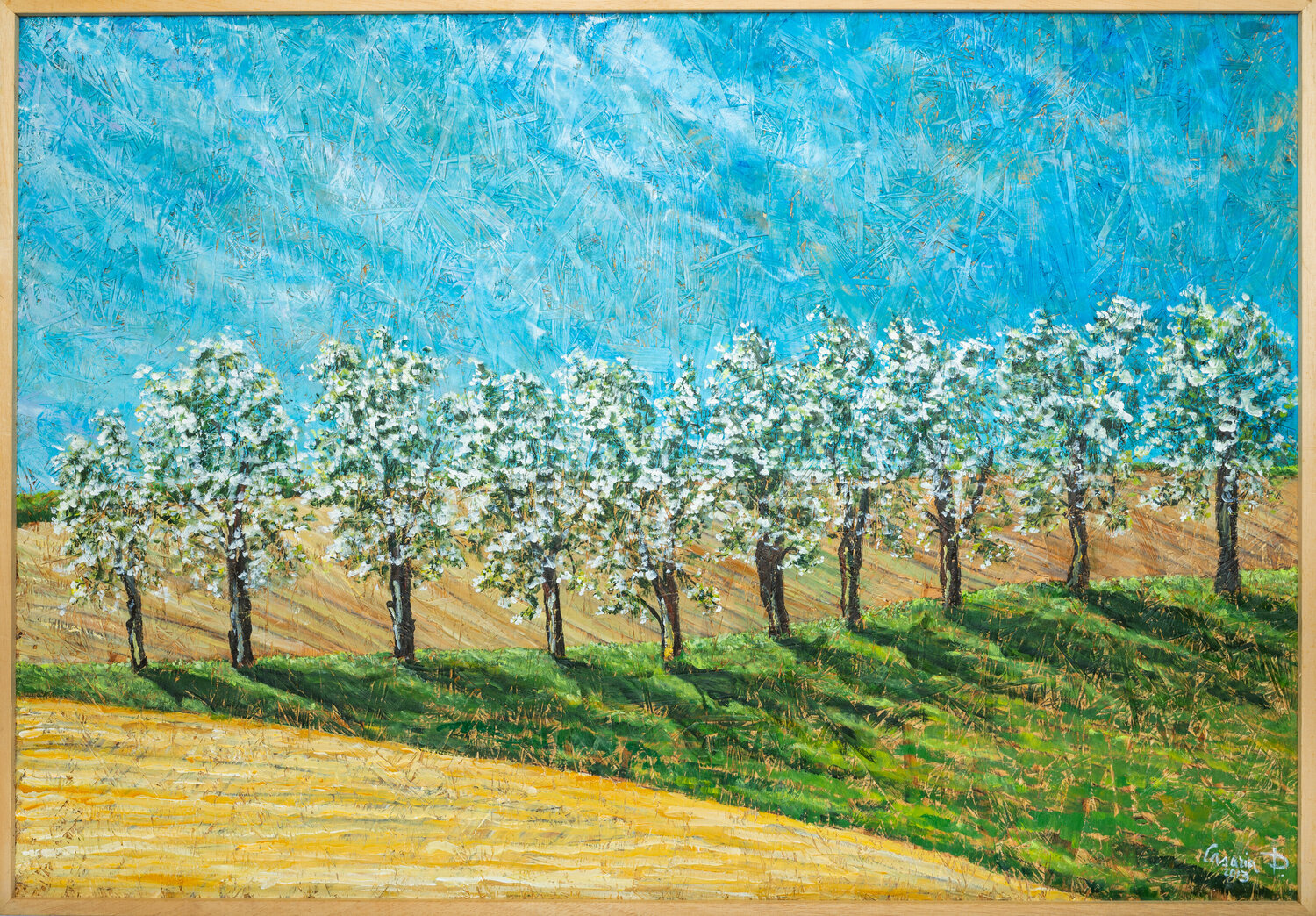 Alberi Toscani Piero Casarin Original painting for sale