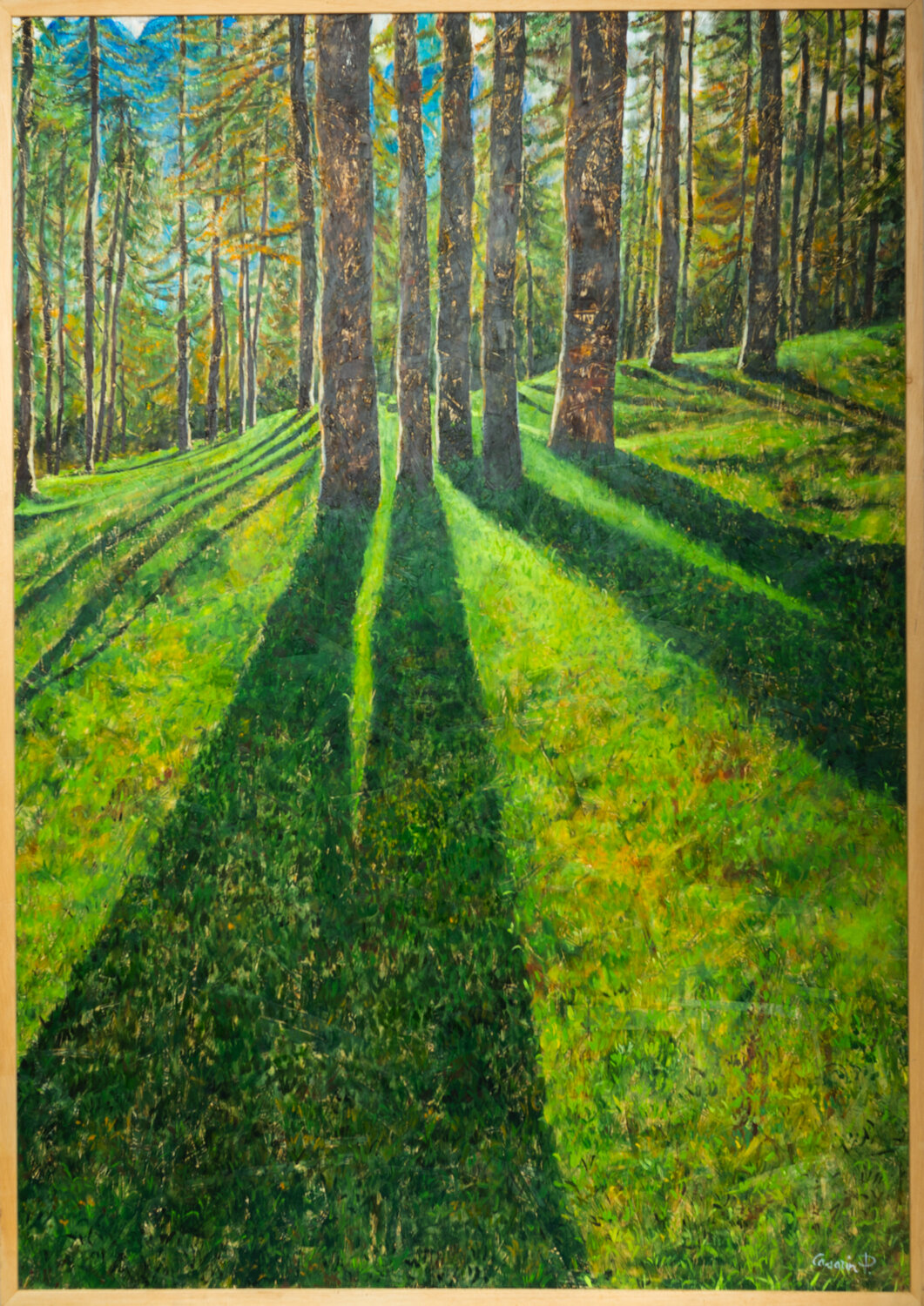 Lunghezza d'ombra Piero Casarin Original painting for sale