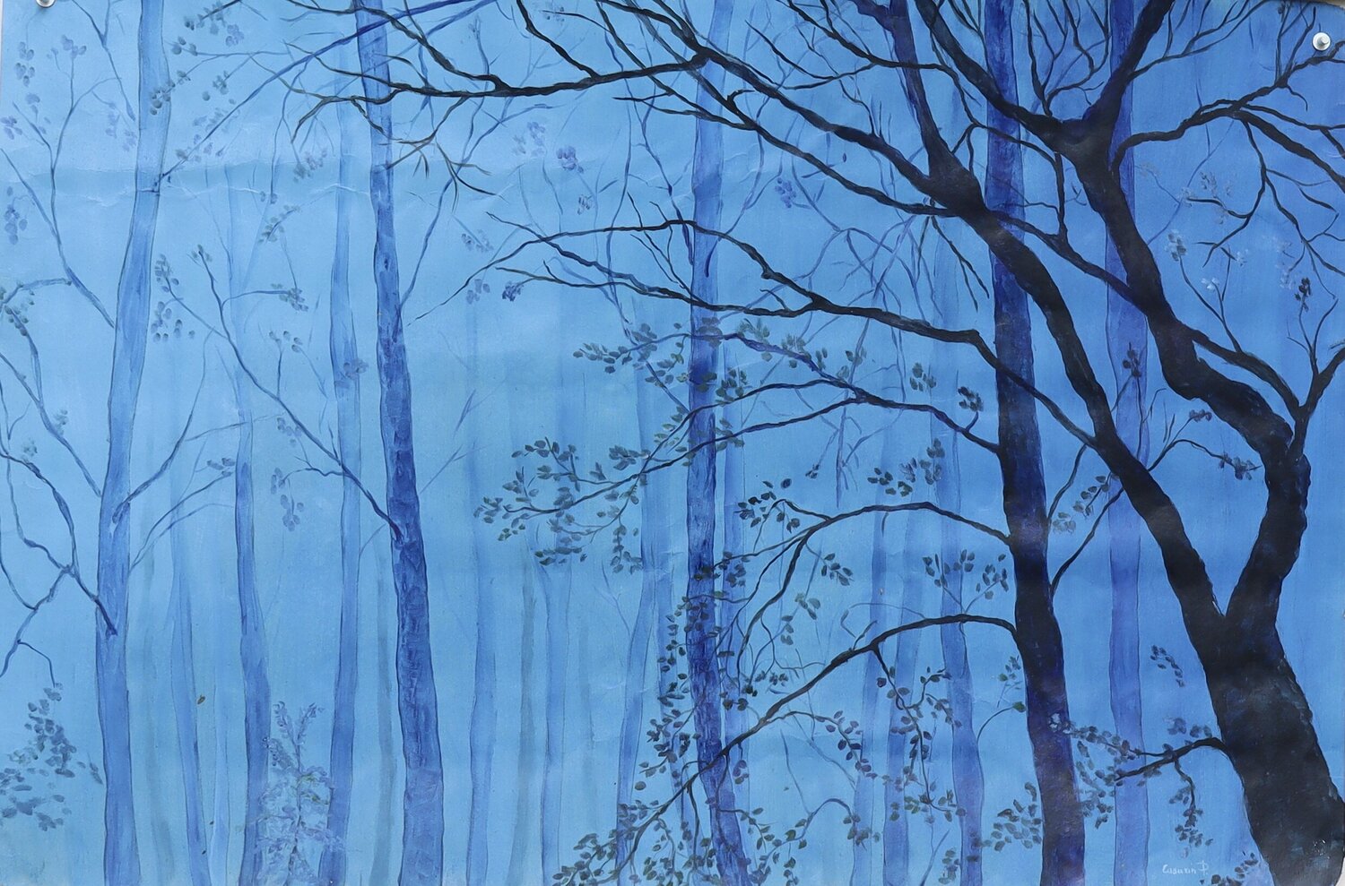 "Blu" Piero Casarin Original painting for sale