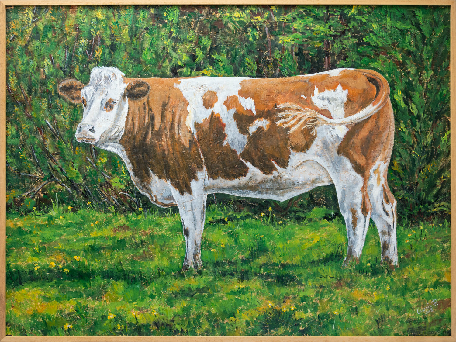 Alpeggio al Pian dei Buoi     (Dolomiti Unesco Veneto Italy Piero Casarin Original painting for sale