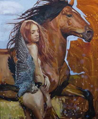 Aura by Oleksii Gnievyshev, Painting for Sale on Select