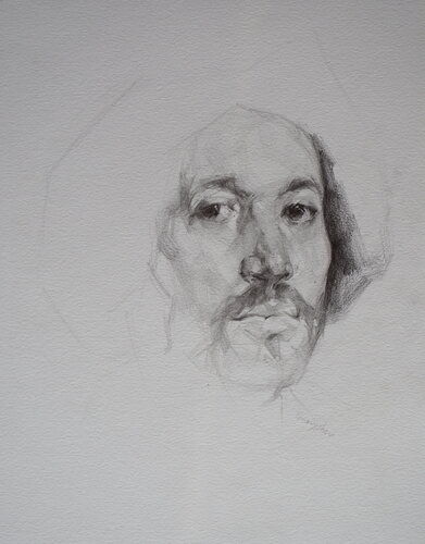 Juan de Pareja by Oleksii Gnievyshev, Drawing for Sale on Select