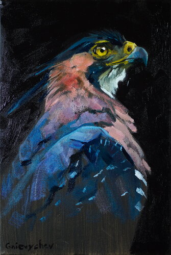 Hawk-Eagle by Oleksii Gnievyshev, Painting for Sale on Select