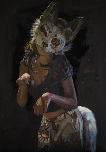 K0vee.catt by Oleksii Gnievyshev, Painting for Sale on Select
