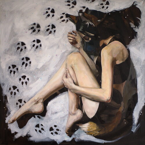 Kitsune by Oleksii Gnievyshev, Painting for Sale on Select